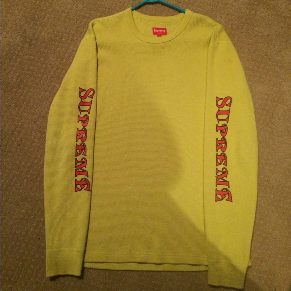Supreme Waffle Logo Sweatshirt